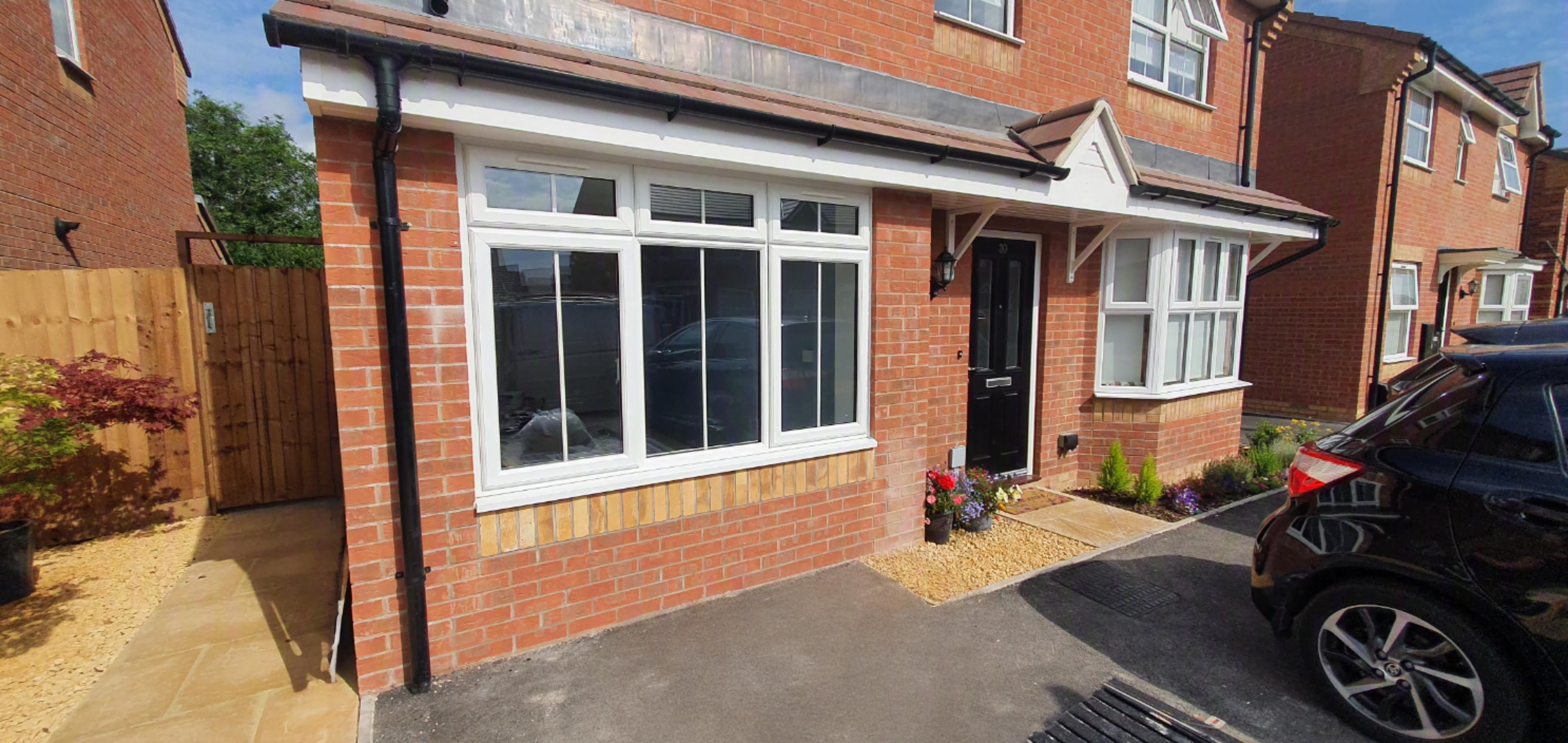 Completed Southam garage conversion - exterior front elevation