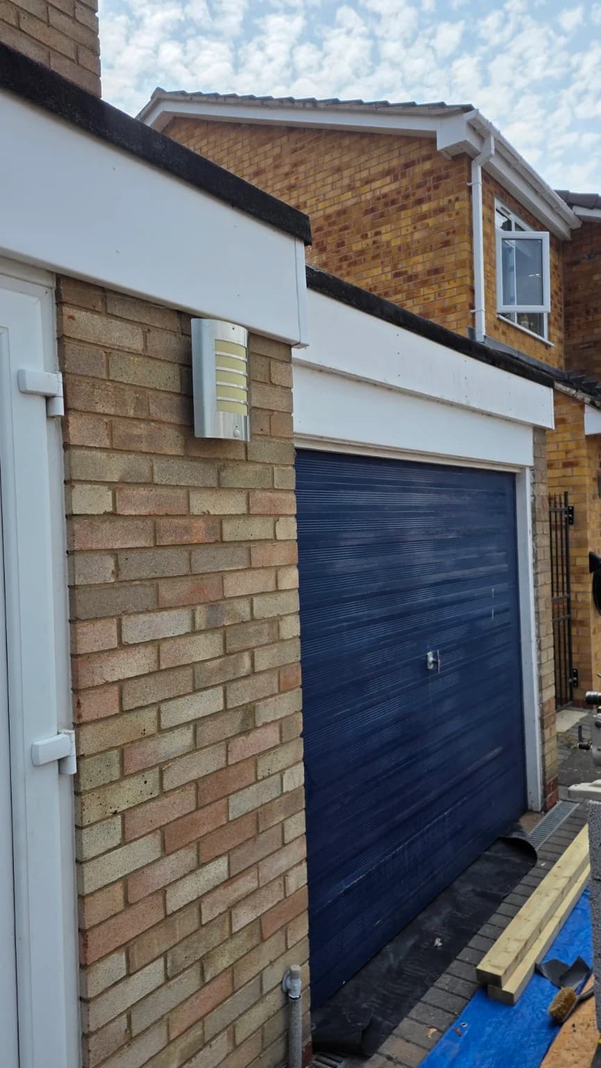 Original garage before conversion works in Wellesbourne