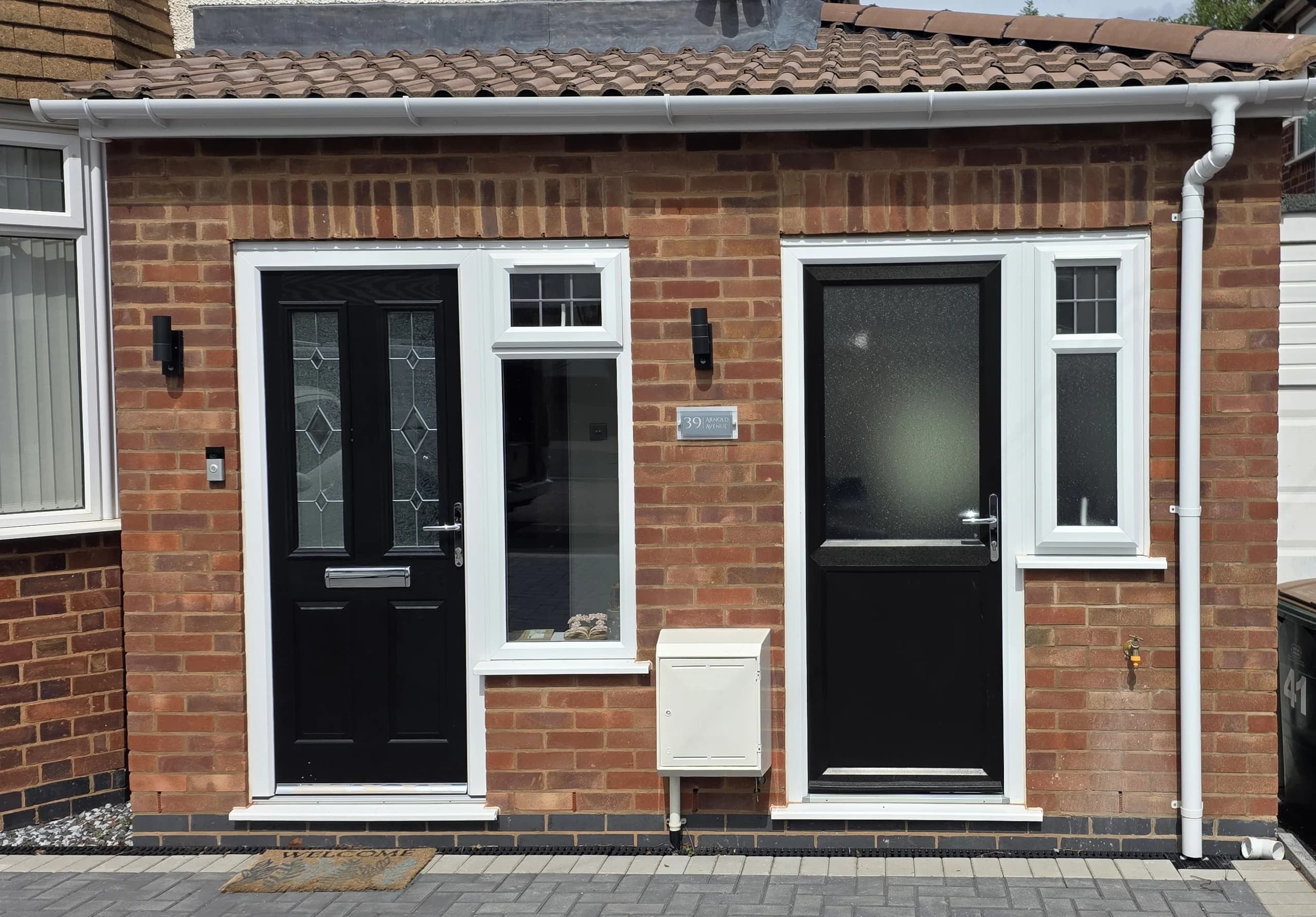 Completed single-storey side extension in Coventry
